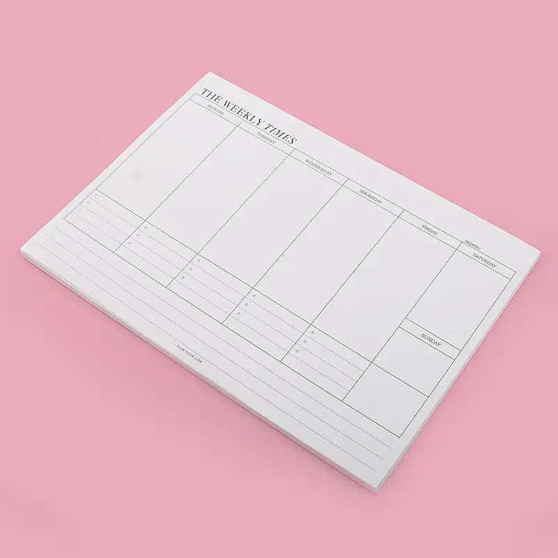 Simple Tearable Monthly Planner