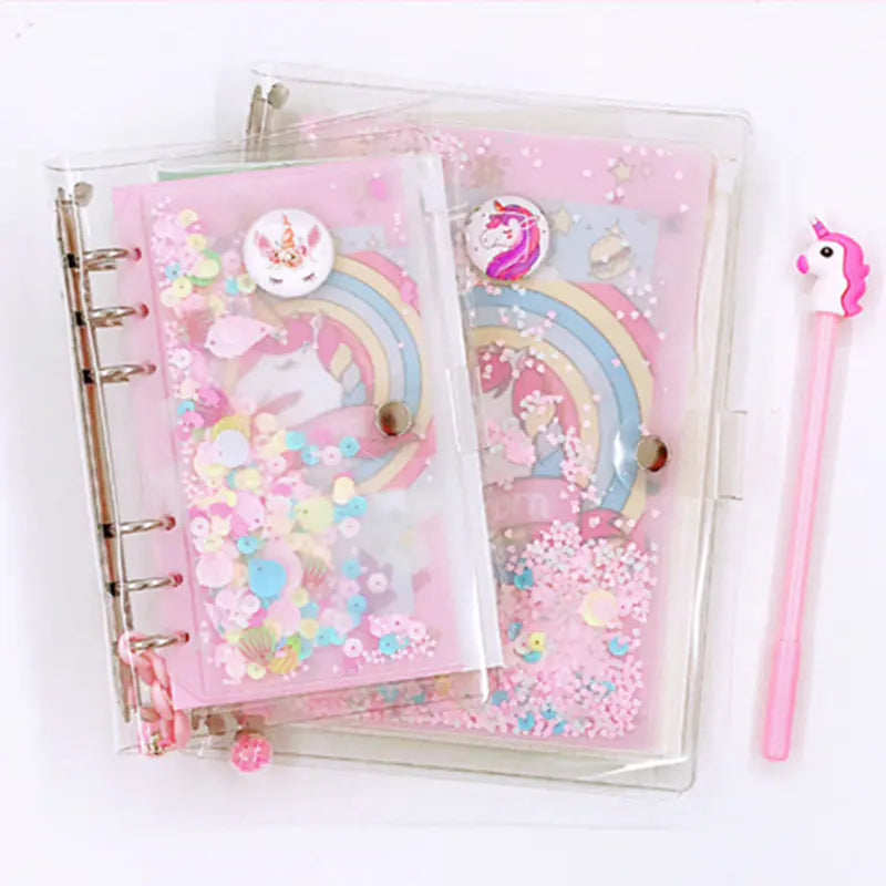 Pink Unicorn Notebook - Cute A6/A5 Diary Journal