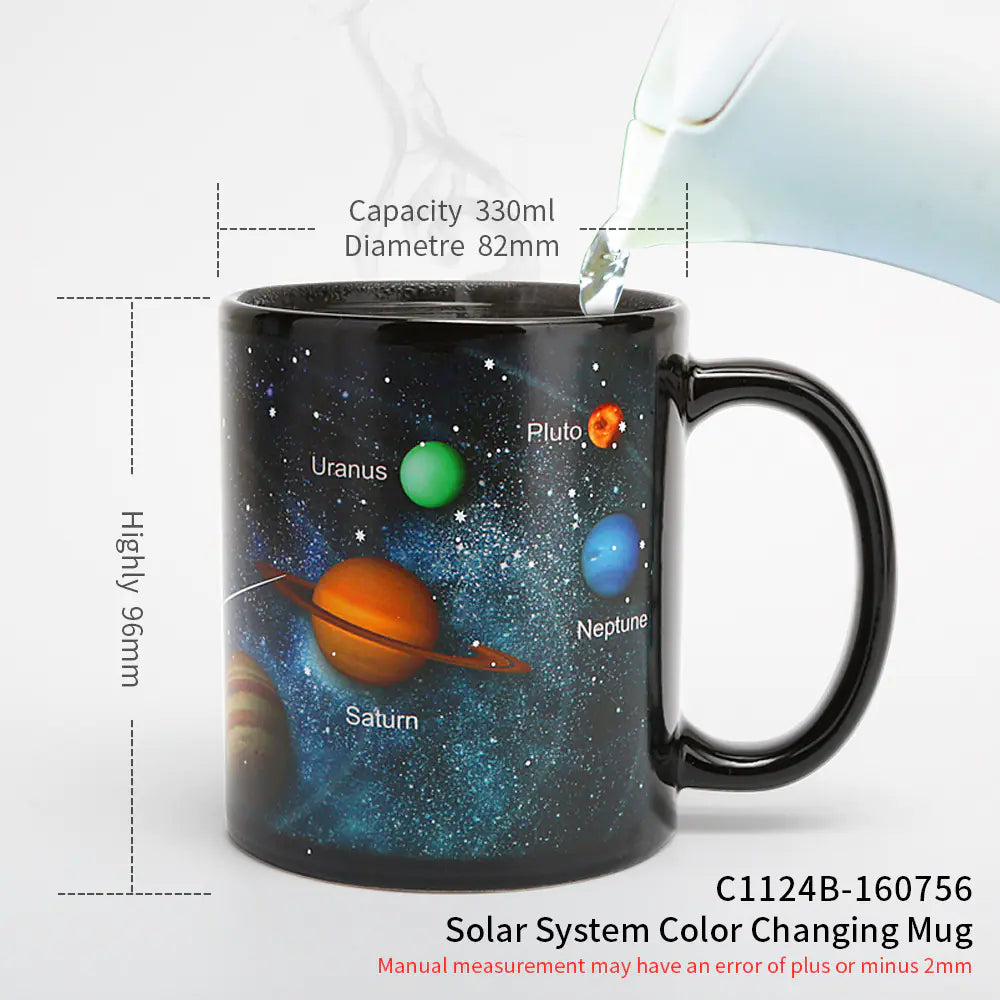 Color Changing Ceramic Solar System Mug