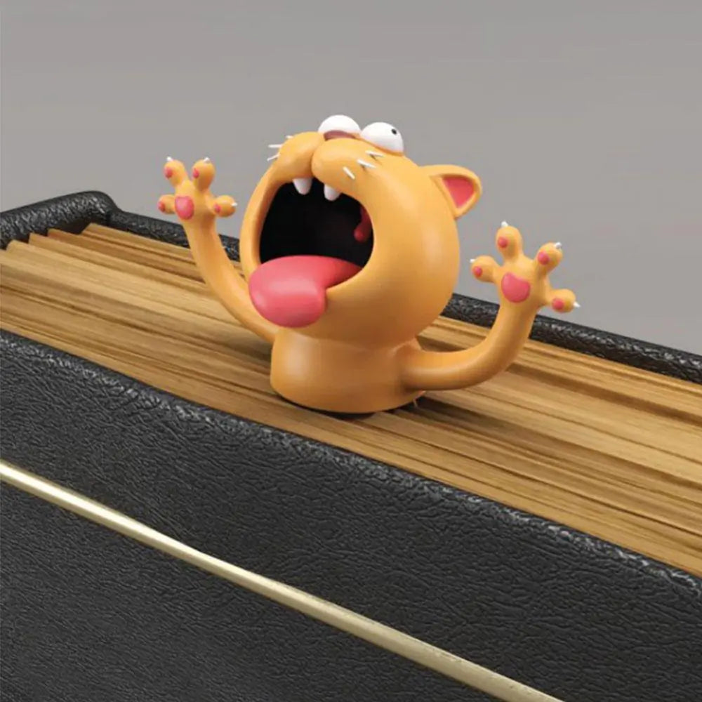 3D Animal Bookmark - Creative Cute Cat Design