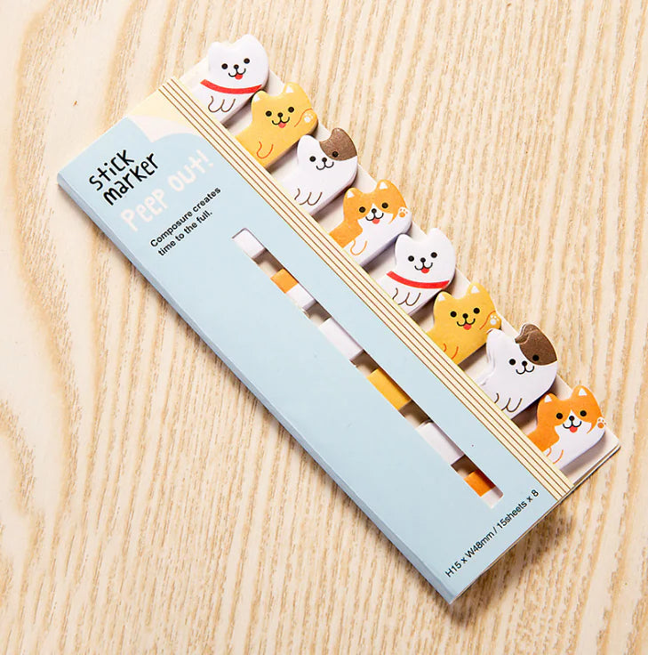 Animal Bookmark Sticky Notes Notepad (Multiple Uses)