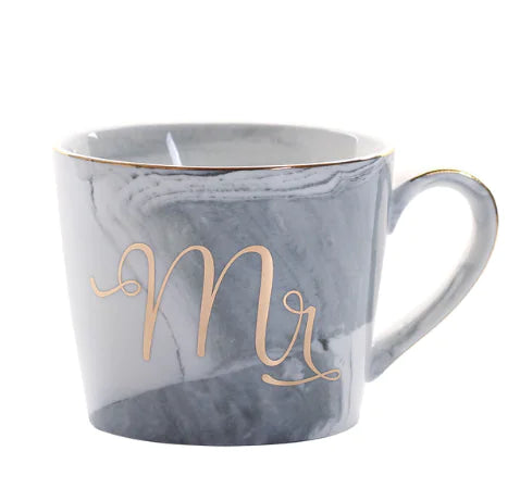 Ceramic Couple Coffee Mug and Water Cup