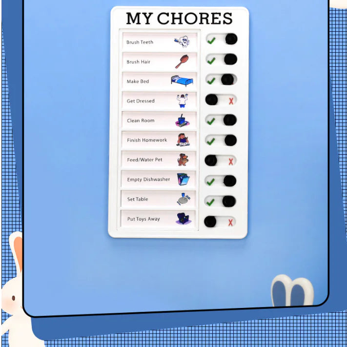 Minimalist Self-Discipline Clock with Kids' Plan Book