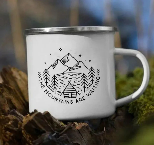 Thickened Enamel Iron Mug