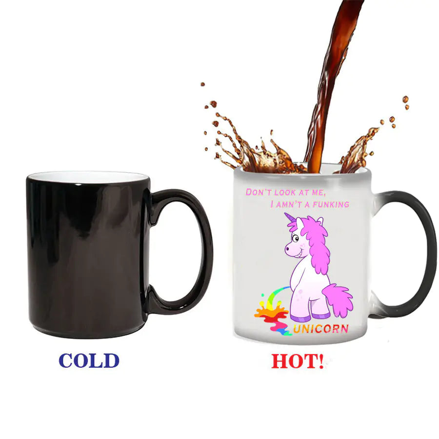 Creative Color-Changing Unicorn Ceramic Mug
