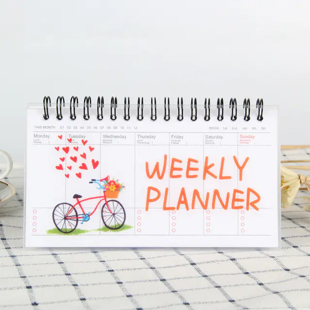 Cute Weekly Planner Notebook Journal Organizer for School