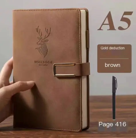 Ultrathin A5 Soft Leather Notebook