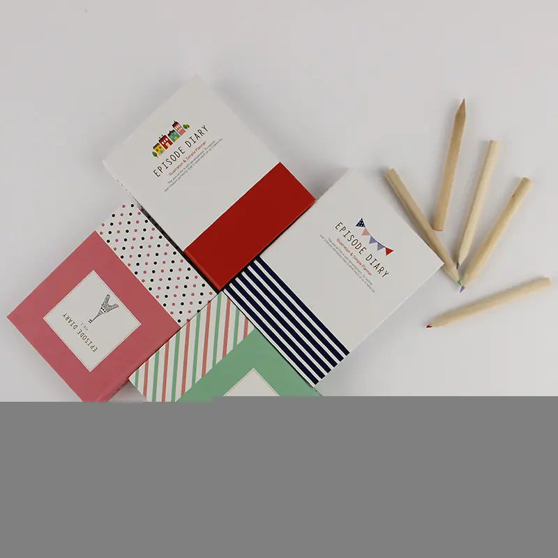 Creative Cute Hard Shell Notebook with Sticky Notes & Pen