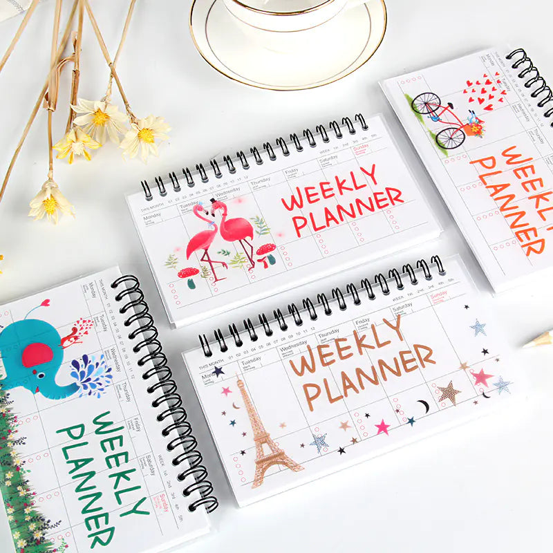 Cute Weekly Planner Notebook Journal Organizer for School