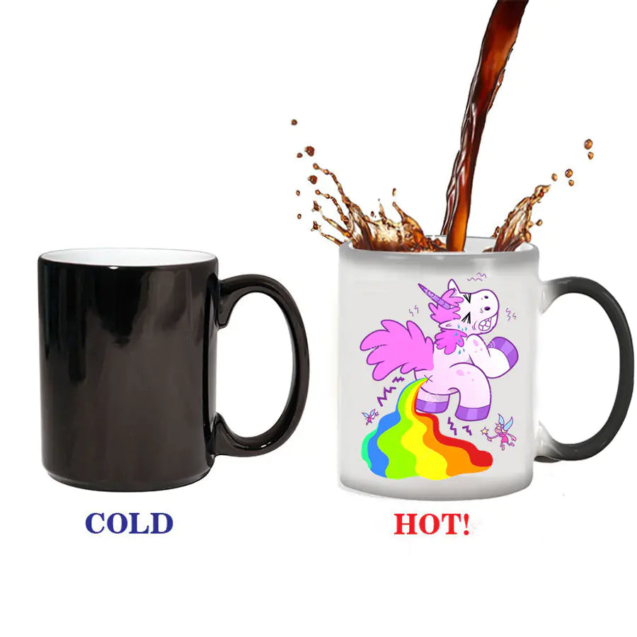 Creative Color-Changing Unicorn Ceramic Mug